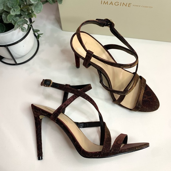 Imagine by Vince Camuto woman Ramsey Strappy Sandal Holo leopard fabric - Picture 6 of 11